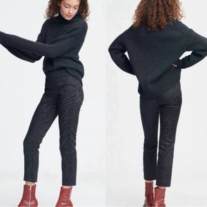 rag & bone Simone Zebra Jacquard Black Pants Size 8 NWOT